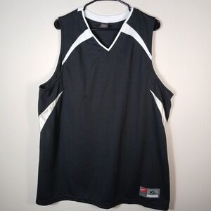 Nike Team Athletic Sleeveless Black T-shirt Jersey Mens XL Center Swoosh AC83
